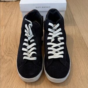 Matt Bernson Black and White Men's Sneakers